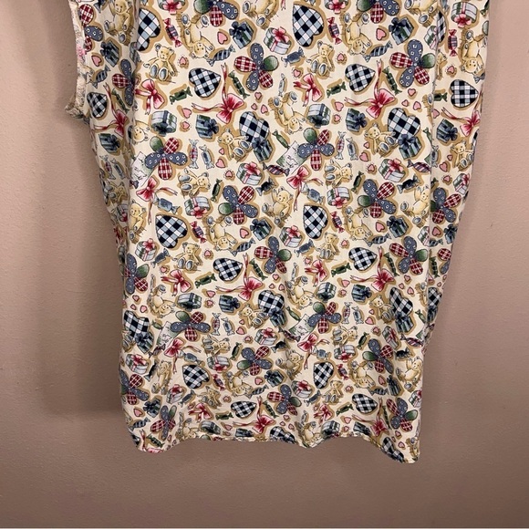 1X VINTAGE SEPARATE ISSUE TEDDY BEAR SLEEVELESS TOP GRANNYCORE - Picture 8 of 10